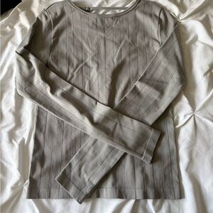 Forever 21 knit grey top large textured